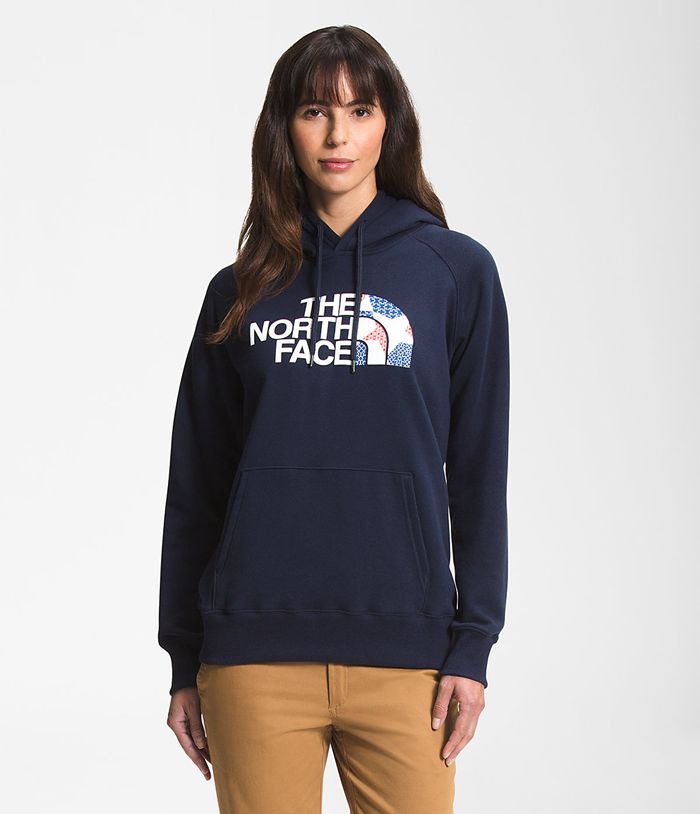 The North Face Half Dome Pullover Womens Hoodie Navy 675138-KZP